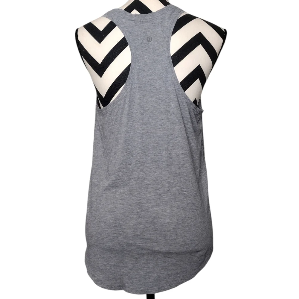 Lululemon Women's Gray Workout Running Athletic Tank Top Sz 16